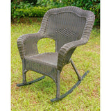 All Weather Maui Camelback Wicker Rocking Chair 3182-1CH