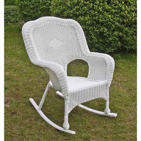 All Weather Maui Camelback Wicker Rocking Chair 3182-1CH