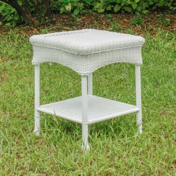 Maui Outdoor Resin Wicker/ Steel Side Table Model 3188