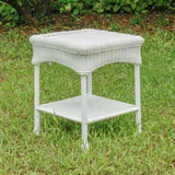 Maui Outdoor Resin Wicker/ Steel Side Table Model 3188