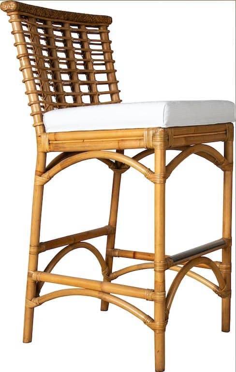 Mackinac Rattan Barstool or Counterstool from Capris Furniture Model BS320