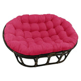 Bali Rattan Mamasan Double Papasan Chair with Microsuede Plush Cushions
