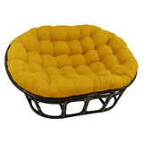 Bali Rattan Mamasan Double Papasan Chair with Microsuede Plush Cushions