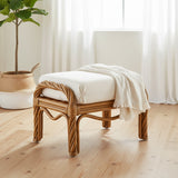 New Twist Ottoman Model 3306OT from South Sea Rattan