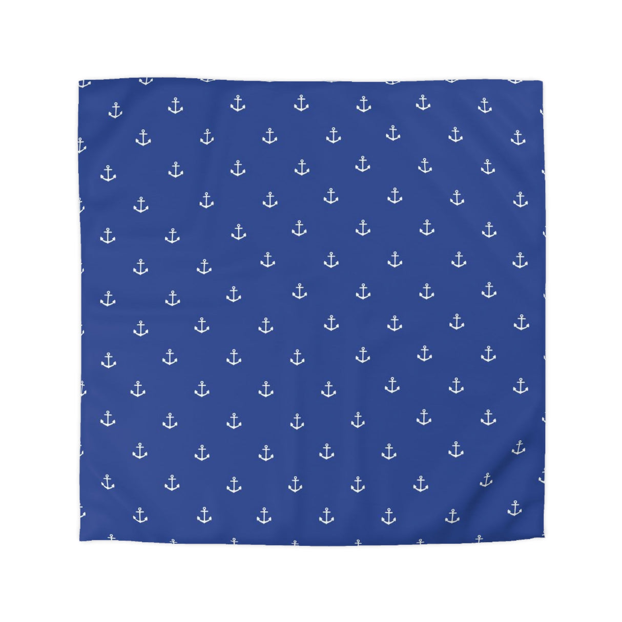 Blue Anchor Microfiber Duvet Cover