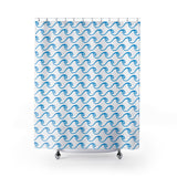 White Waves Shower Curtain