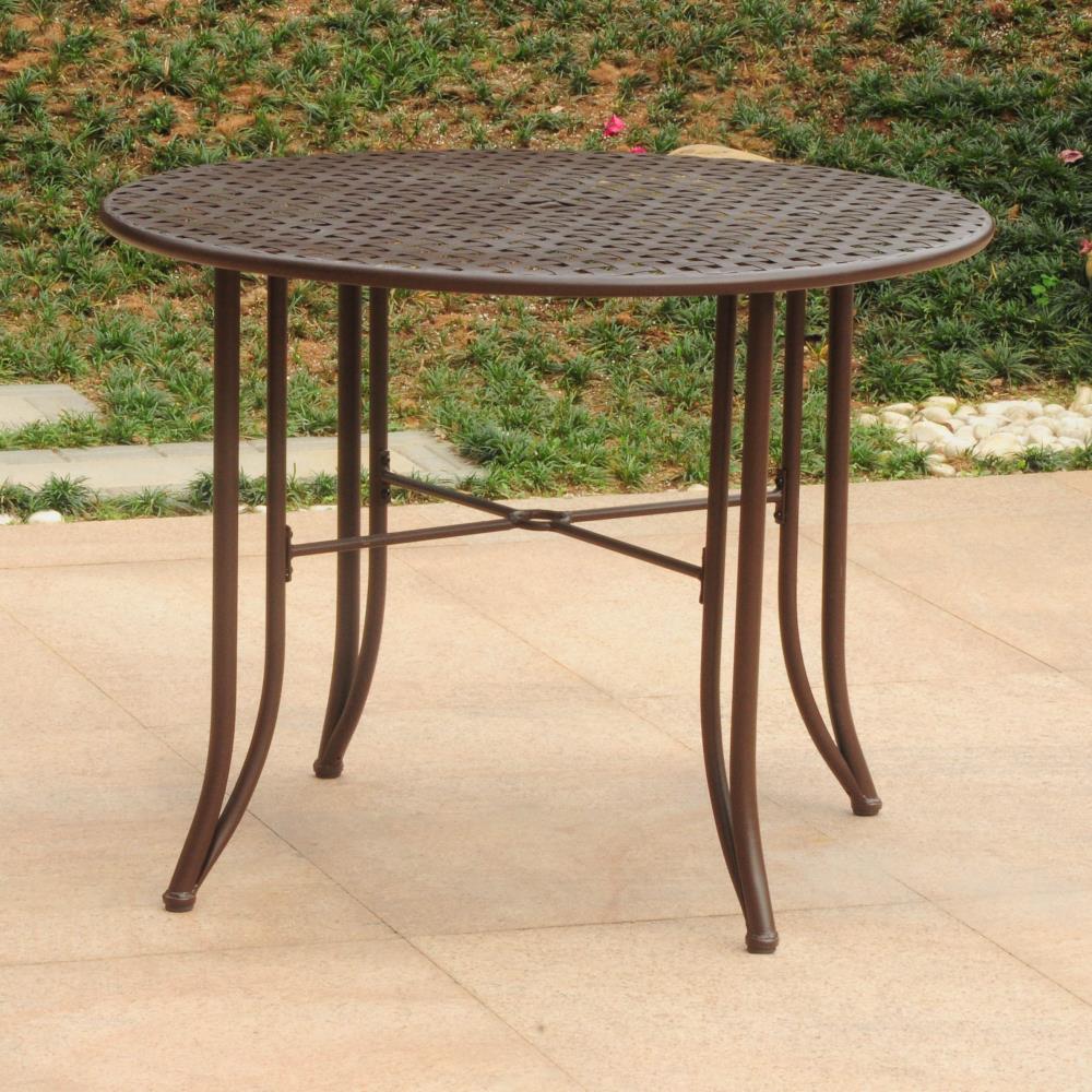 Mandalay Outdoor Iron Dining Table by International Caravan