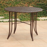 Mandalay Outdoor Iron Dining Table by International Caravan