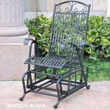 Mandalay Outdoor Single Iron Glider Chair by International Caravan Model 3457