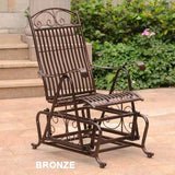 Mandalay Outdoor Single Iron Glider Chair by International Caravan Model 3457