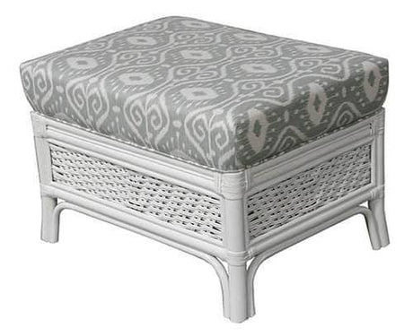 Anchors Away White Rattan Recliner Glider Model RG361 from Capris Furniture
