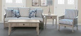 Savannah Wood and Wicker Lounge Chair Model OC394 by Capris Furniture