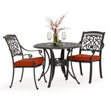 High Point Outdoor Cast Aluminum 36" Round Dining Table Model 721736DTABK