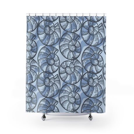 Snail Shell Shower Curtain