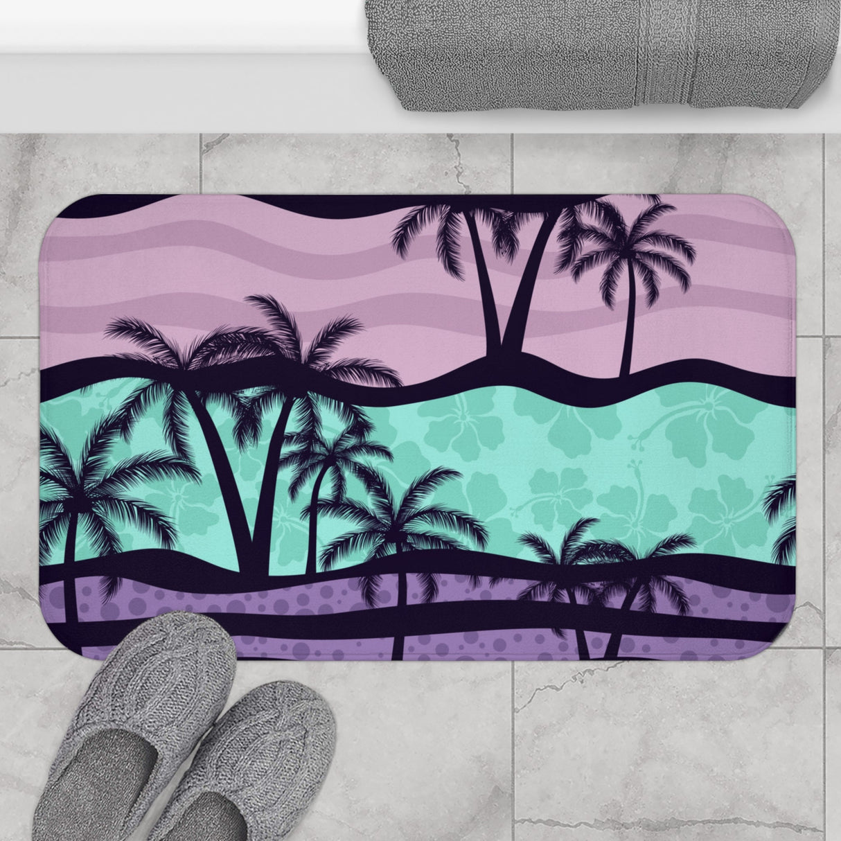 Vice Palm Tree Bath Mat