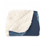 Coastal Clam Sherpa Fleece Blanket