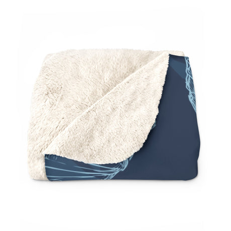 Coastal Clam Sherpa Fleece Blanket