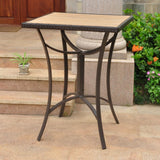 Barcelona Outdoor Resin Wicker/ Aluminum 32-inch Square Bar Table by International Caravan Model 4215-TBL