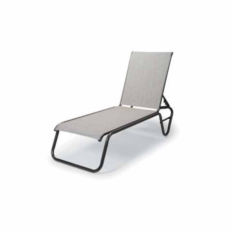 Gardenella Outdoor MGP Sling Four-Position Lay Flat Stacking Armless Chaise by Telescope Casual Model 430-8080