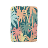 Palm Sway Sherpa Fleece Blanket
