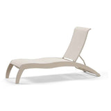 Dune Outdoor MGP Sling Stacking Armless Chaise with Wheels by Telescope Casual Model 480-9N30