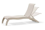 Dune Outdoor MGP Sling Stacking Armless Chaise with Wheels by Telescope Casual Model 480-9N30