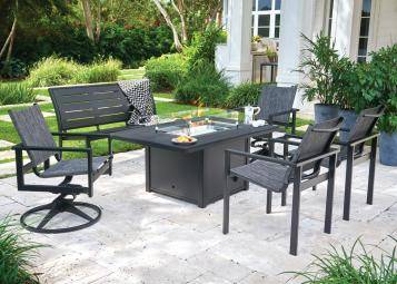 Tribeca Outdoor Sling Swivel Rocker by Telescope Casual Model 2237-1T60