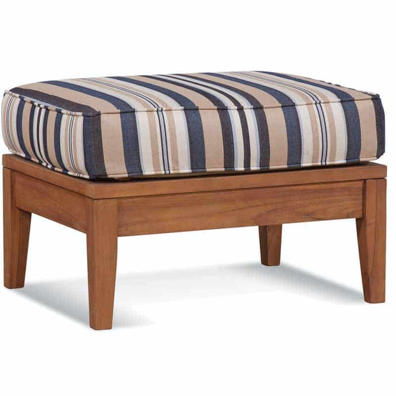 Messina Outdoor Teak Ottoman by Braxton Culler Made in the USA Model 489-009