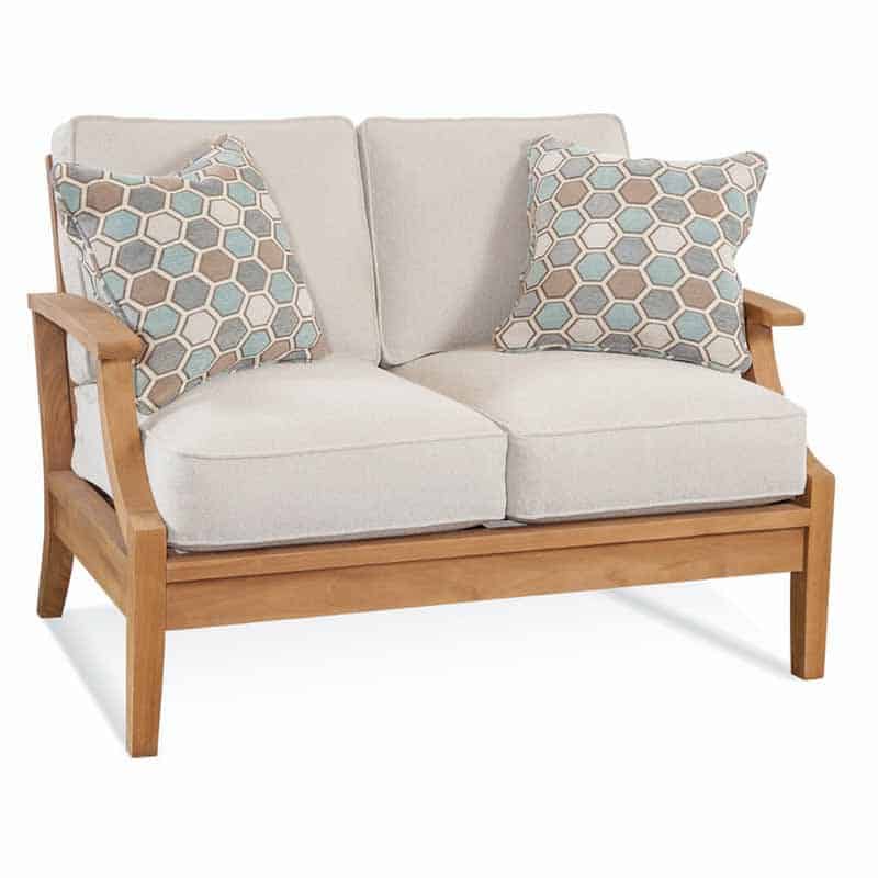 Messina Outdoor Teak Loveseat by Braxton Culler Made in the USA Model 489-019