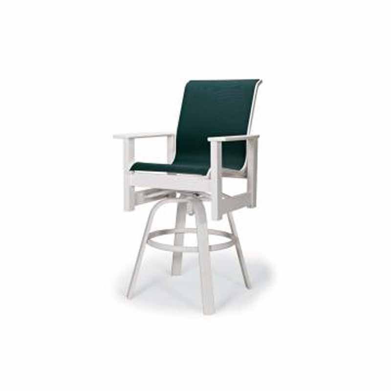 Leeward Outdoor MGP Sling Bar Height Swivel Arm Chair by Telescope Casual Model 490-9590