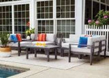 Larssen Outdoor Cushion Collection Backless Curved Corner Section by Telescope Casual Model 2464-AC00-1