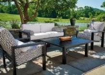 Larssen Outdoor Cushion Collection Backless Curved Corner Section by Telescope Casual Model 2464-AC00-1