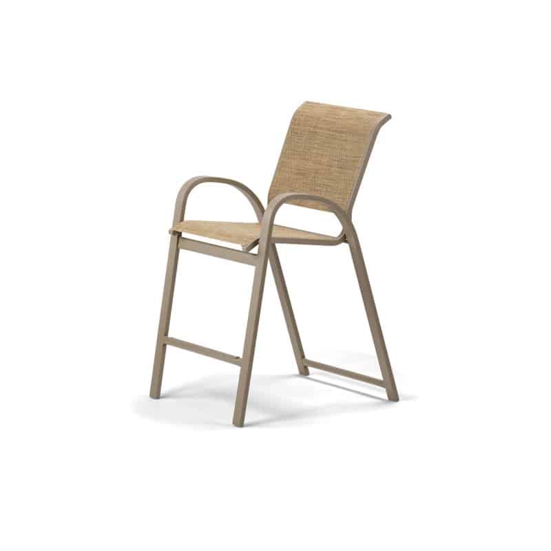 Aruba Outdoor Sling Balcony Height Stacking Cafe Chair by Telescope Casual Model 50-7A30