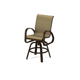 Primera Outdoor Sling Balcony Height Swivel Arm Chair by Telescope Casual Model 515-9080