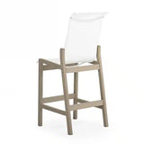 Rodeo Beach Outdoor PoliSoul&trade; Sling Counter Chair in Weathered Teak Model 5244WTK5230RNAT