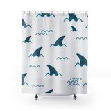 White Shark Shower Curtain