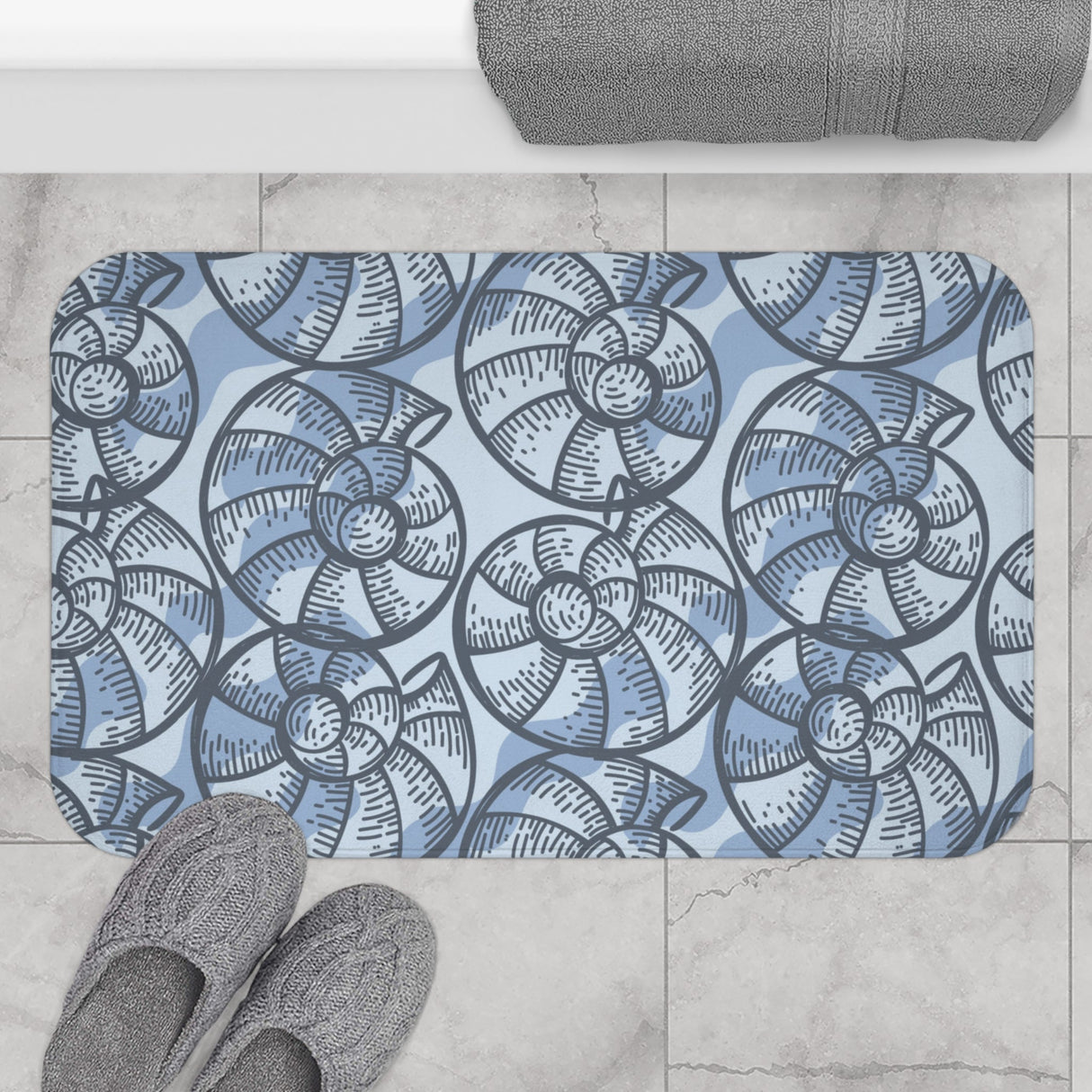 Snail Shell Bath Mat