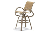 Aruba Outdoor Sling Bar Height Swivel Cafe Chair by Telescope Casual Model 53-7A90