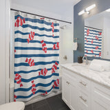 Nemo Fish Striped Shower Curtain