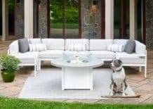 Larssen Outdoor Cushion Collection End/Arm Section by Telescope Casual Model 2422-1LE0