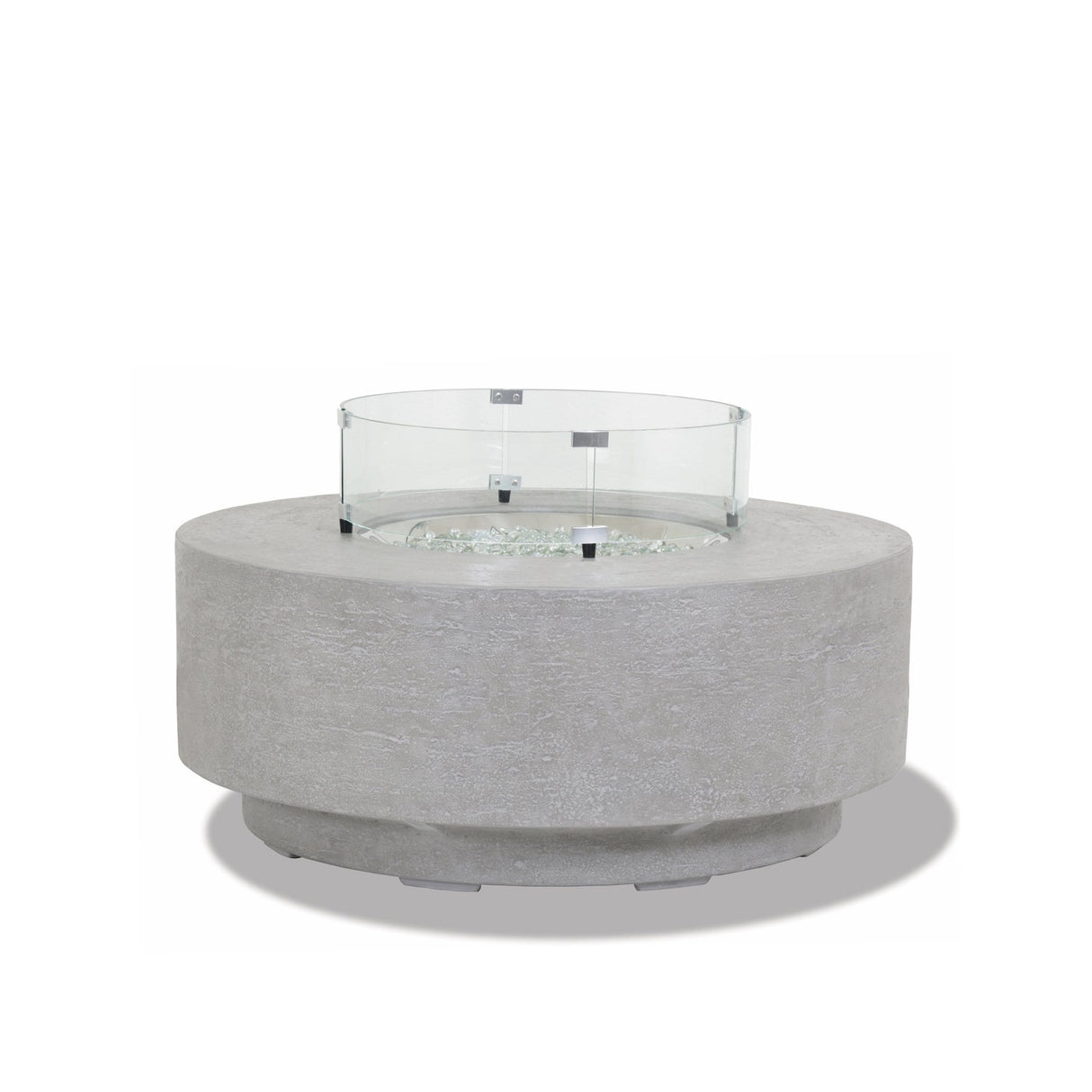 The Bazaar Gravelstone Outdoor Round Fire Table by Sunset West Model 6003-FT41R