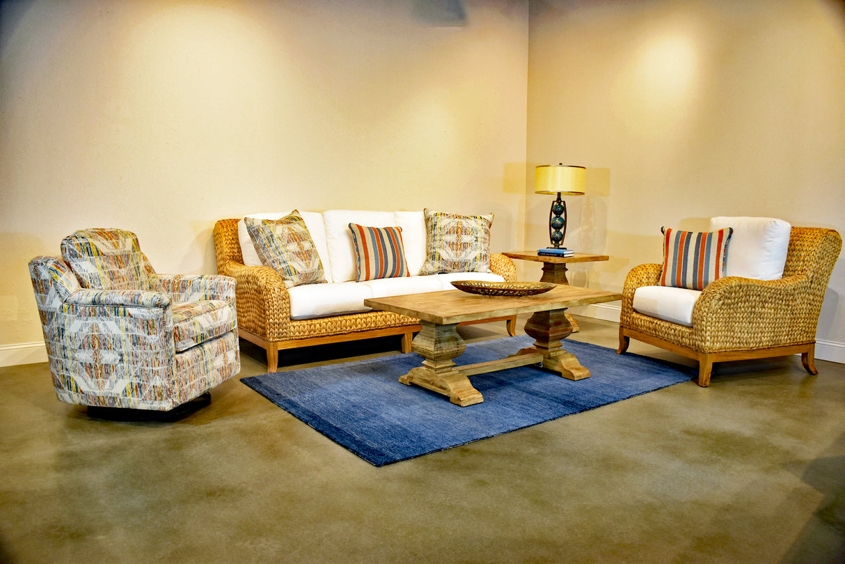 Tradewinds Indoor Wicker and Wood Arm Chair C622 From Capris Furniture