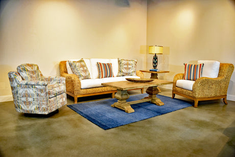 Tradewinds Indoor Wicker and Wood Arm Chair C622 From Capris Furniture