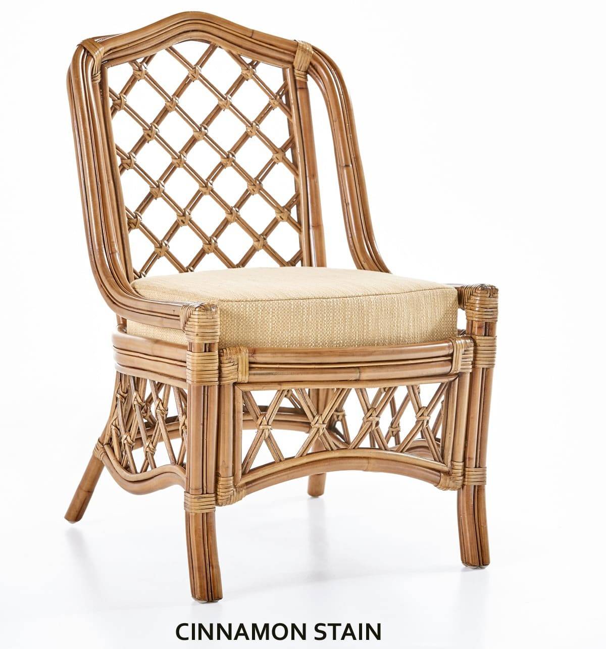 Nadine Indoor Rattan Dining Side Chair Model 6220 from South Sea