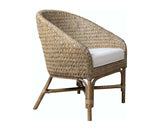 Ceylon Grey Seagrass Natural Wicker Game Chair Model GC623 from Capris Furniture