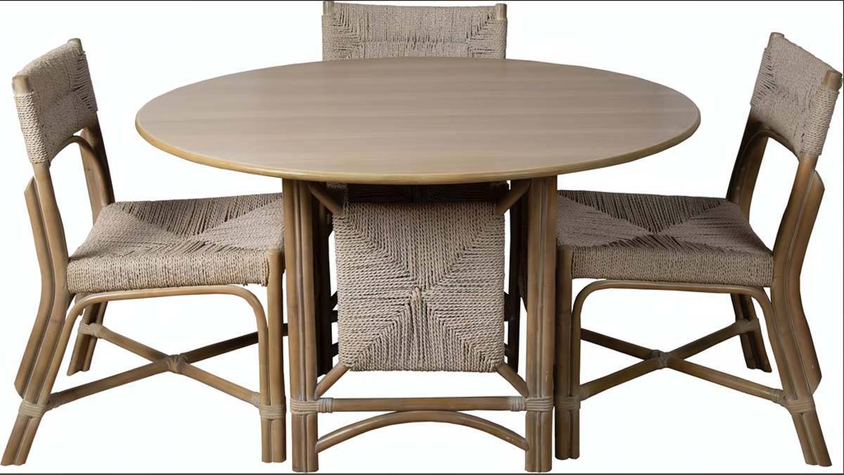 Sankara 5 Pc Rattan Dining Set 624-SET By Capris Furniture