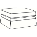 Benton Indoor Ottoman by Braxton Culler Made in the USA Model 628-109