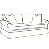 Benton Indoor 2 over 2 Queen Sleeper Sofa by Braxton Culler Made in the USA Model 628-0152