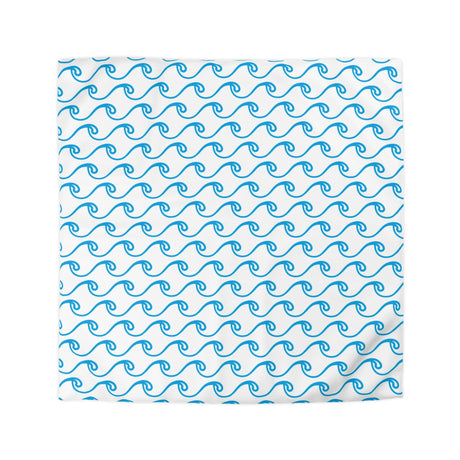 White Waves Microfiber Duvet Cover