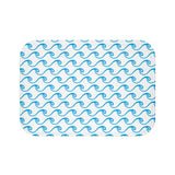 White Waves Bath Mat
